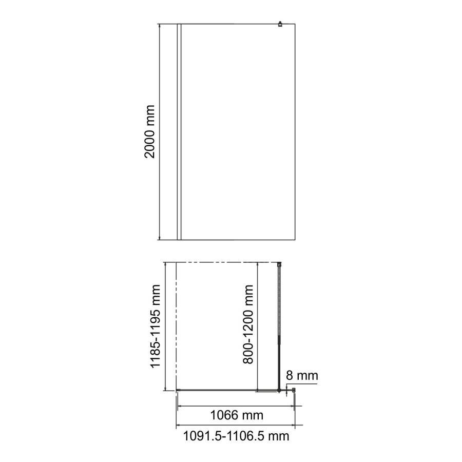 Rossel 28W46 Душевая перегородка Rossel 28W46 Душевая перегородка