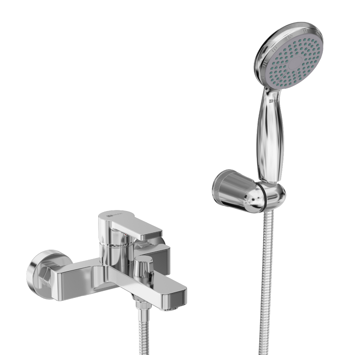 Смеситель для ванны с коротким изливом, поворотный переключатель, латунь/хром Смеситель для ванны с коротким изливом, поворотный переключатель, латунь/хром