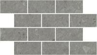 Декор Чеппо ди Гре мозаичный серый тёмный матовый обрезной 34,6x20x0,9