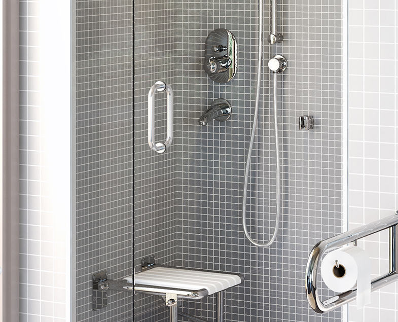 Поручень для ванны, Vitra A44375, хром Поручень для ванны, Vitra A44375, хром