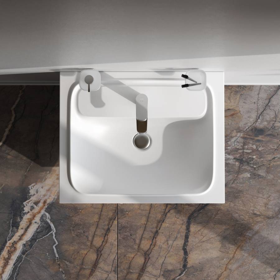 База под раковину с нишей и 1 ящиком, 60 см, белый глянец, универсальная M8FFUX0601WG База под раковину с нишей и 1 ящиком, 60 см, белый глянец, универсальная M8FFUX0601WG