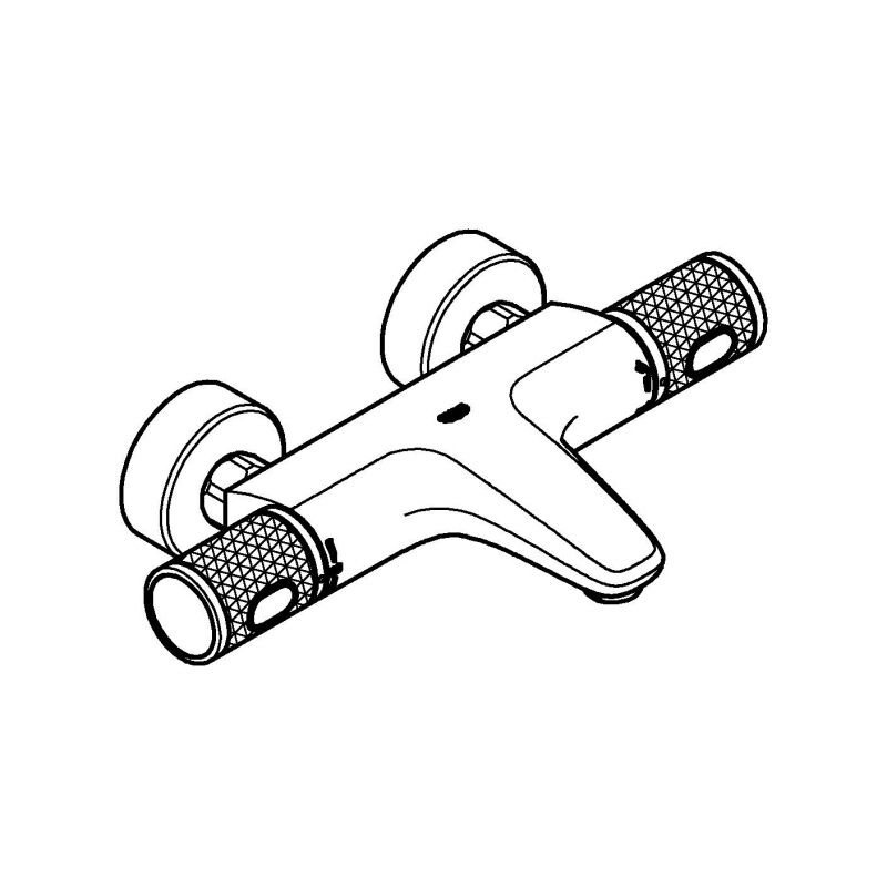 34830000 GROHE Grohtherm 1000 Performance Pro Термостат для ванны внешнего монтажа 1/2", хром (замена 34779000) 34830000 GROHE Grohtherm 1000 Performance Pro Термостат для ванны внешнего монтажа 1/2", хром (замена 34779000)
