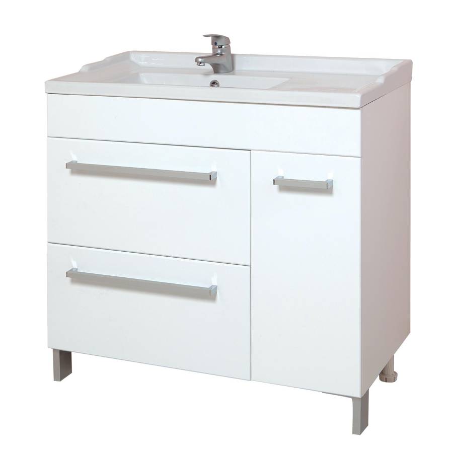 Тумба Onika Олимп 90 напольная, белая (ум. Оника 90) Тумба Onika Олимп 90 напольная, белая (ум. Оника 90)