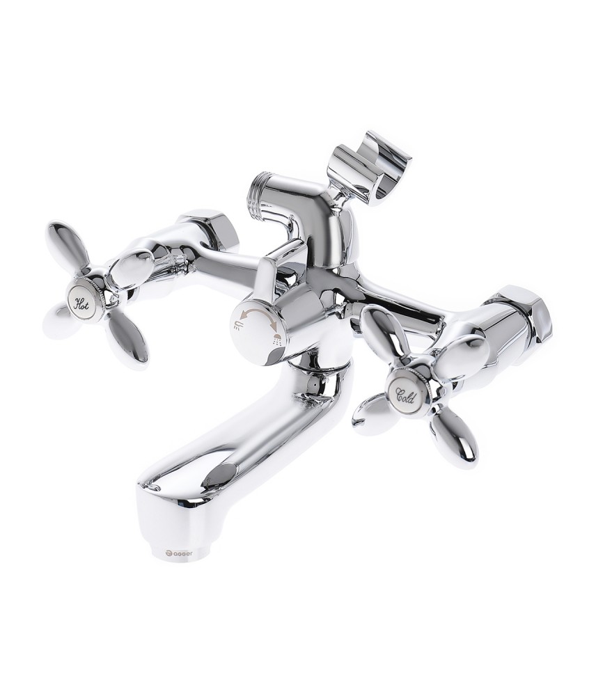 Смеситель для ванны/душа Agger Retro A1921200 с душевым набором Смеситель для ванны/душа Agger Retro A1921200 с душевым набором