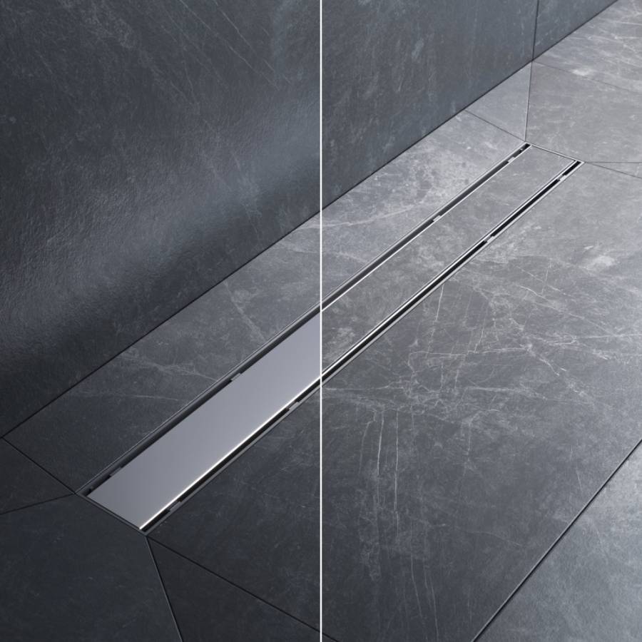 W02SC-U11-070-04SB PrimeFlow Трап для душа линейный универс затвор Tile 70см цвет сталь мат W02SC-U11-070-04SB PrimeFlow Трап для душа линейный универс затвор Tile 70см цвет сталь мат