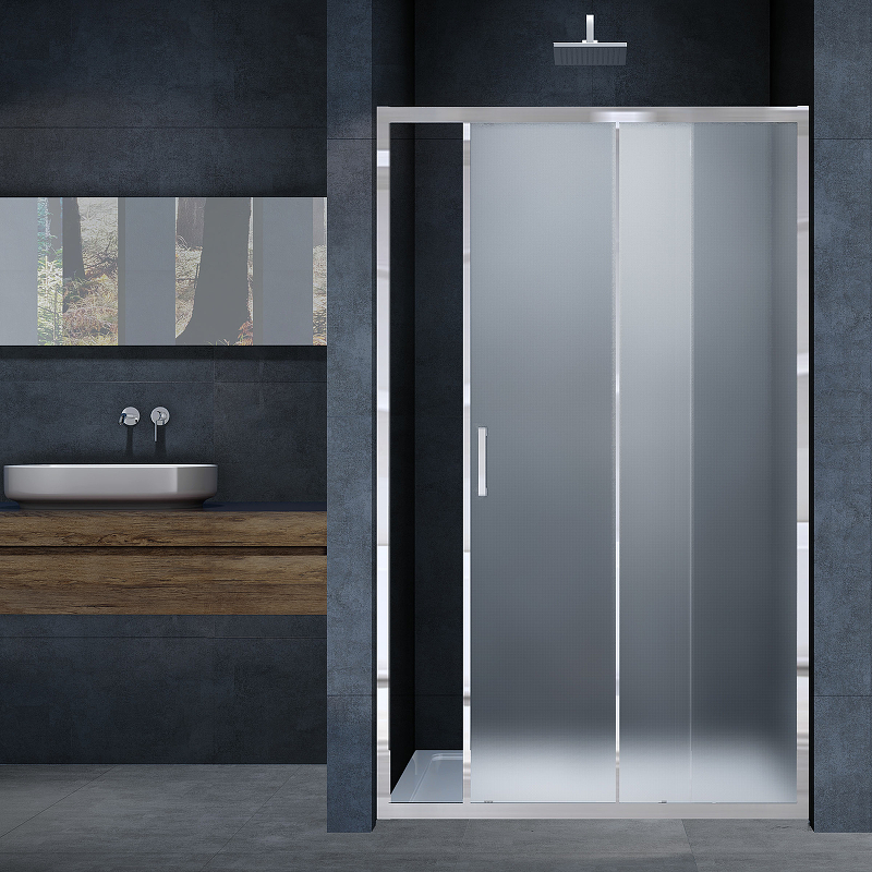 Душевая дверь Alpha VDS-3AL110MT, 1100, хром, стекло текстурное Душевая дверь Alpha VDS-3AL110MT, 1100, хром, стекло текстурное