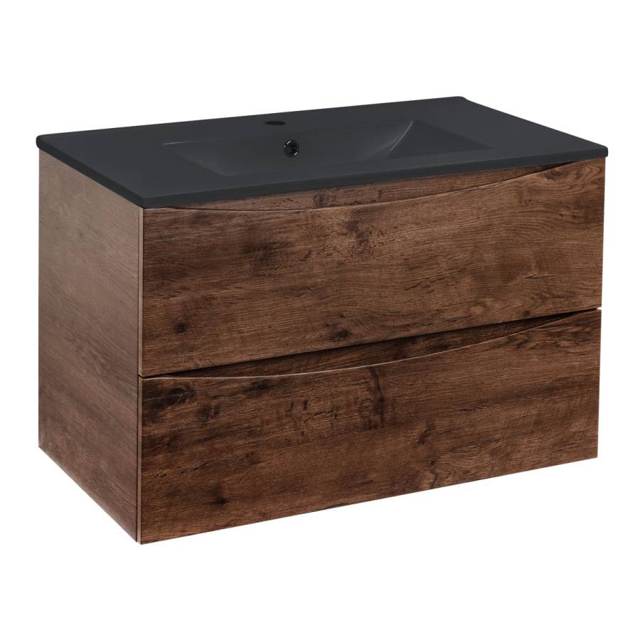 База под керамическую раковину Mia 800 подвесная, 2 выкатных ящика soft close, R.Wood База под керамическую раковину Mia 800 подвесная, 2 выкатных ящика soft close, R.Wood