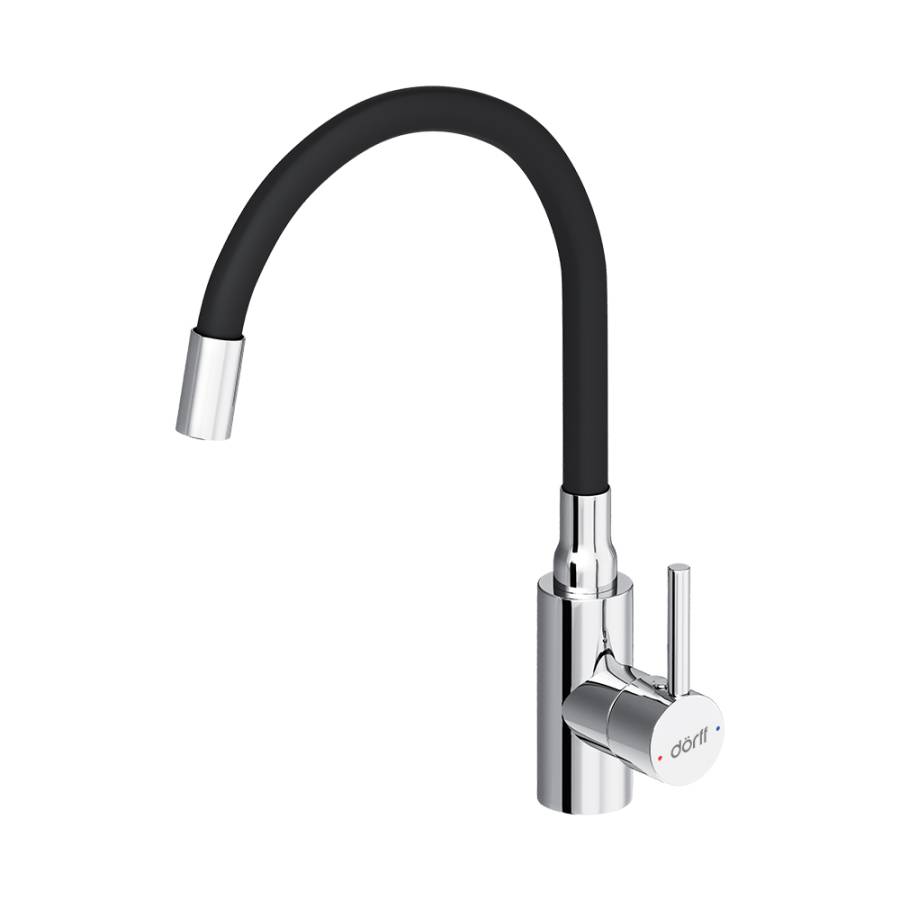 D3007622 Logic кухонный смеситель с гибким изливом, черный D3007622 Logic кухонный смеситель с гибким изливом, черный