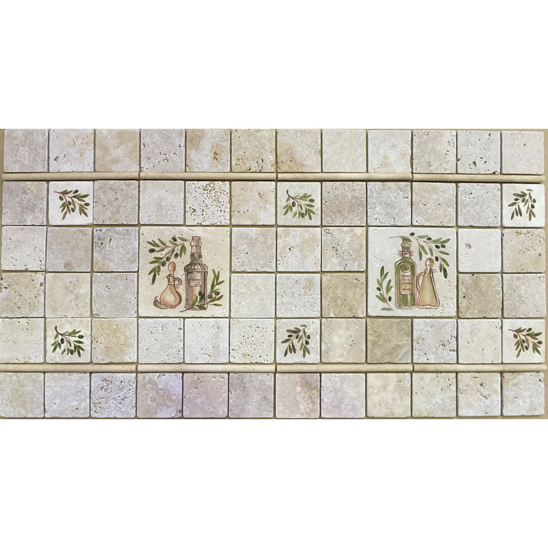 Натуральный травертин, ОЛИВКИ №3 20x20, Provance Натуральный травертин, ОЛИВКИ №3 20x20, Provance