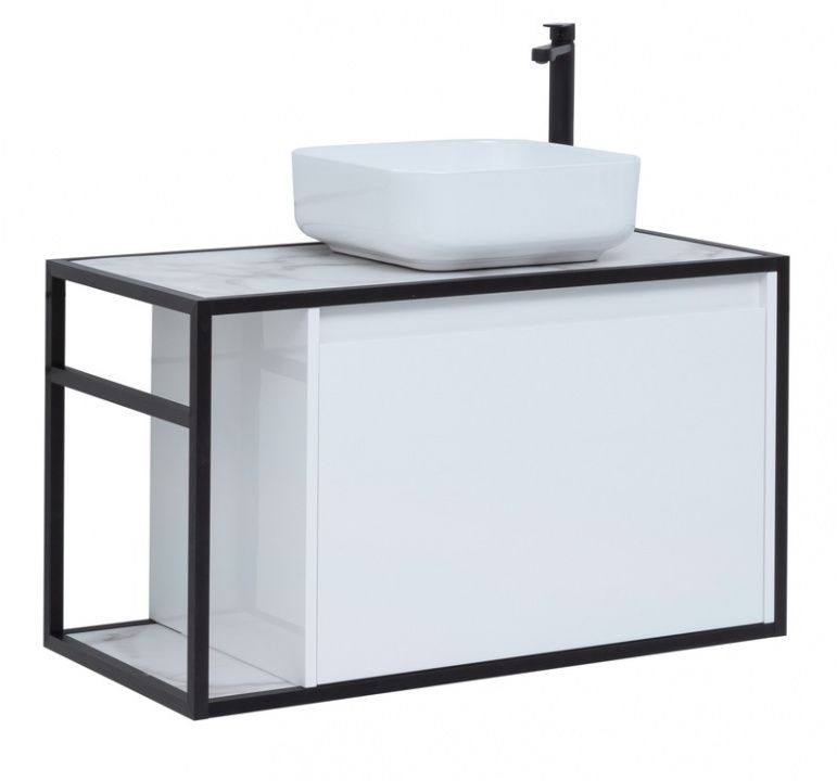 Тумба под раковину Aquanet Nova Lite Loft 90 R белый Тумба под раковину Aquanet Nova Lite Loft 90 R белый