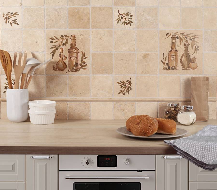 Натуральный травертин, ОЛИВКИ №3 20x20, Provance Натуральный травертин, ОЛИВКИ №3 20x20, Provance