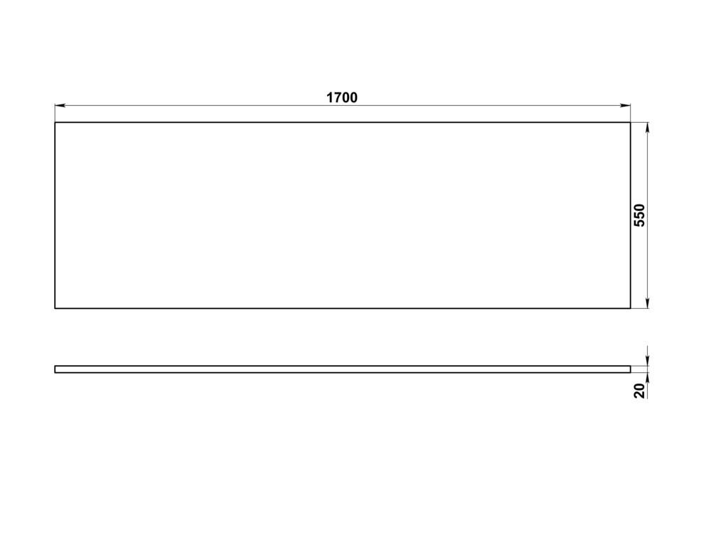 Панель для ванны фронтальная NATURE 170 Панель для ванны фронтальная NATURE 170