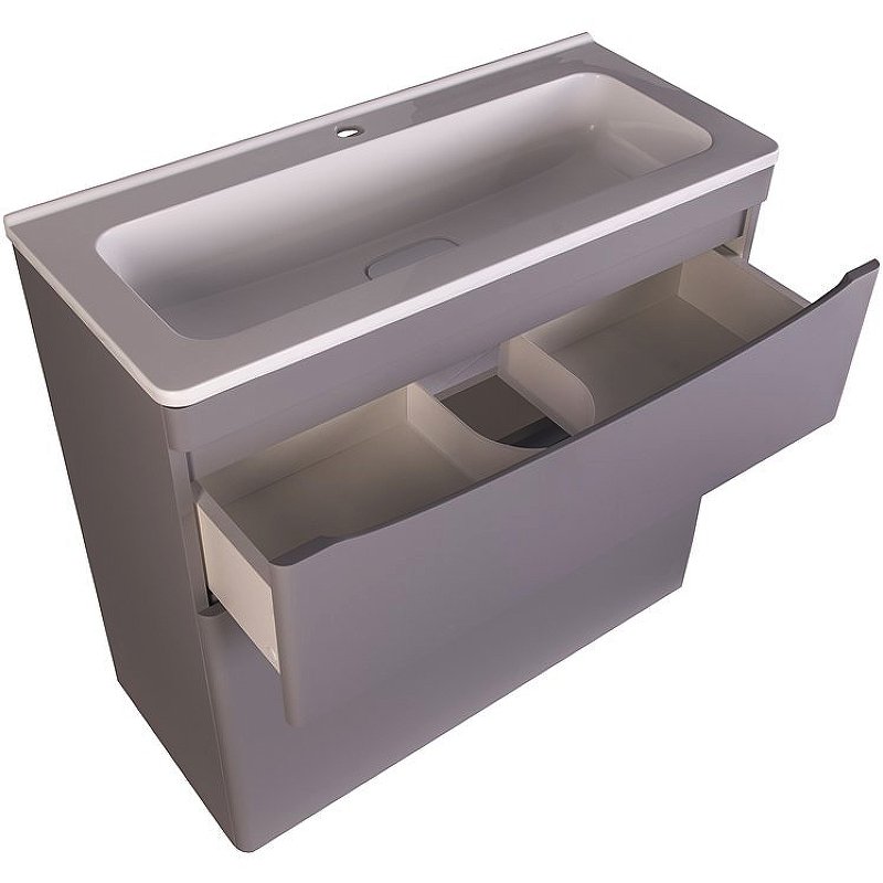 Тумба напольная Creto Oro 90 см 24-ST90-GR серый люкс Тумба напольная Creto Oro 90 см 24-ST90-GR серый люкс