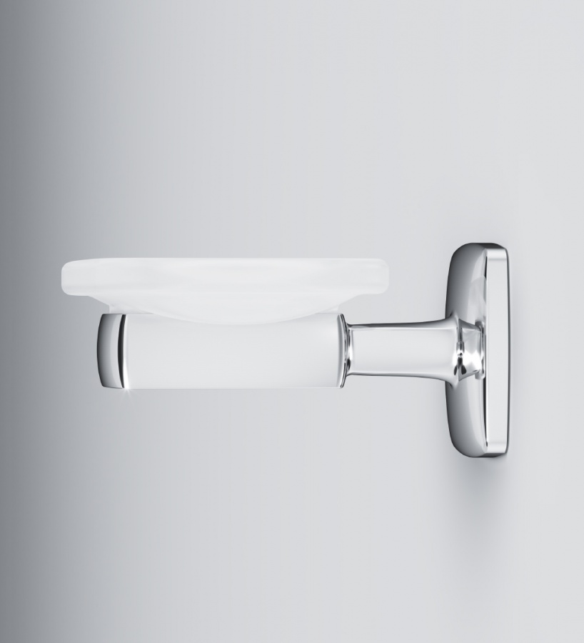 A9034200 Gem, Стеклянная мыльница с настенным держателем A9034200 Gem, Стеклянная мыльница с настенным держателем