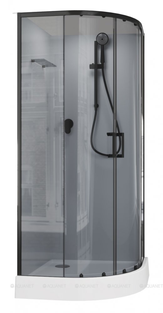 Душевая кабина Aquanet Passion EVO R black 90x90 набор 3 Душевая кабина Aquanet Passion EVO R black 90x90 набор 3