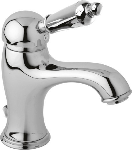 ELITE-LSM1-01-Nc Смеситель для раковины однорычажный с донным клапаном, исполнение хром, ручка орех ELITE-LSM1-01-Nc Смеситель для раковины однорычажный с донным клапаном, исполнение хром, ручка орех