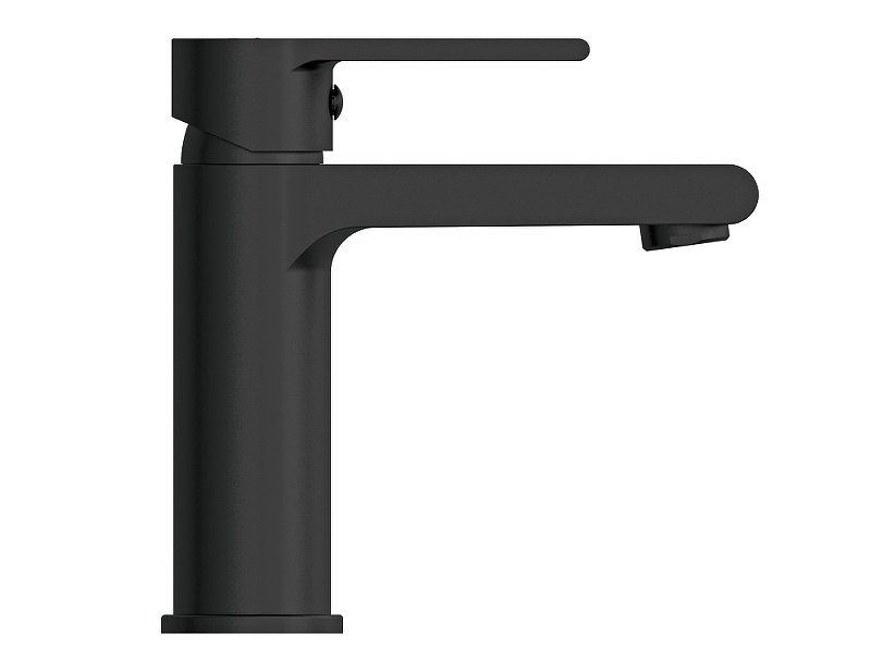 Смеситель для раковины BRASKO BLACK однорычажный черный клик клак Смеситель для раковины BRASKO BLACK однорычажный черный клик клак