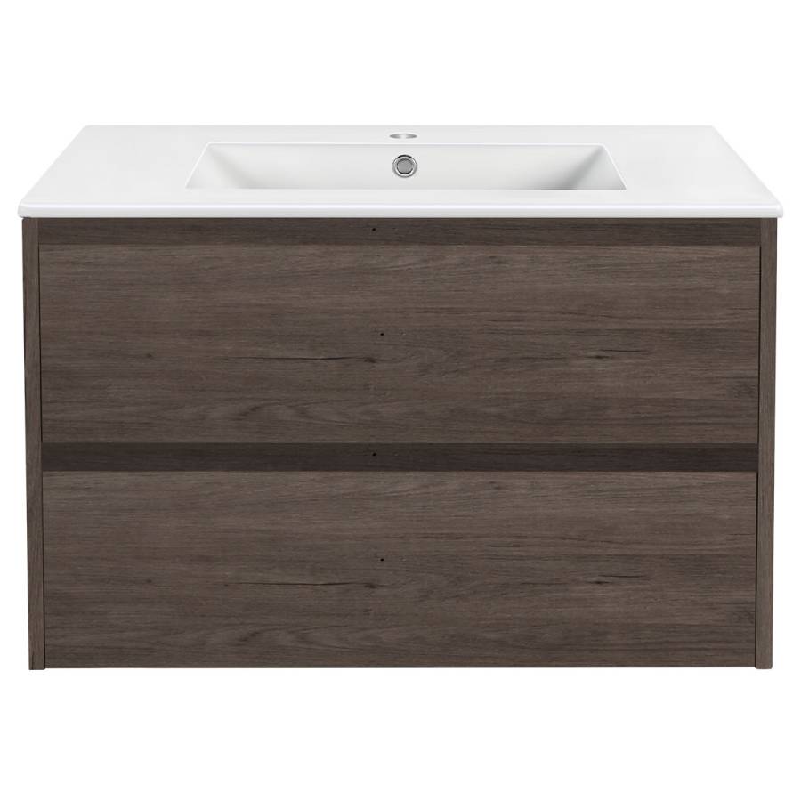 База под раковину Gio 800 подвесная, 2 выкатных ящика soft-close, R.Oak База под раковину Gio 800 подвесная, 2 выкатных ящика soft-close, R.Oak