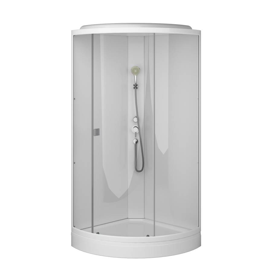 W88C-301-090WT64 X-Joy кабина душевая, 90х90, стекло прозрачное, профиль Белый W88C-301-090WT64 X-Joy кабина душевая, 90х90, стекло прозрачное, профиль Белый