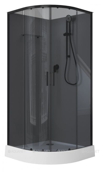 Душевая кабина Aquanet Passion EVO R black 90x90 набор 4 Душевая кабина Aquanet Passion EVO R black 90x90 набор 4