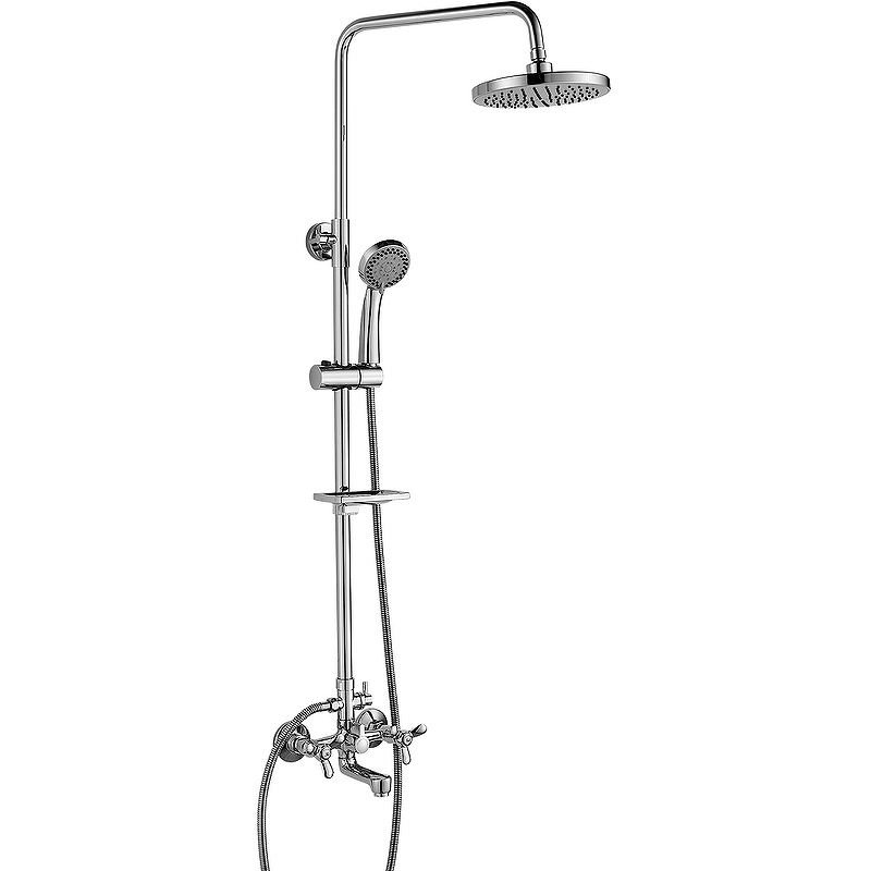 Смеситель Rossinka Q02-46 для ванны и душа с регулируемой высотой штанги, поворотным изливом и лейкой "Тропический дождь" Смеситель Rossinka Q02-46 для ванны и душа с регулируемой высотой штанги, поворотным изливом и лейкой "Тропический дождь"