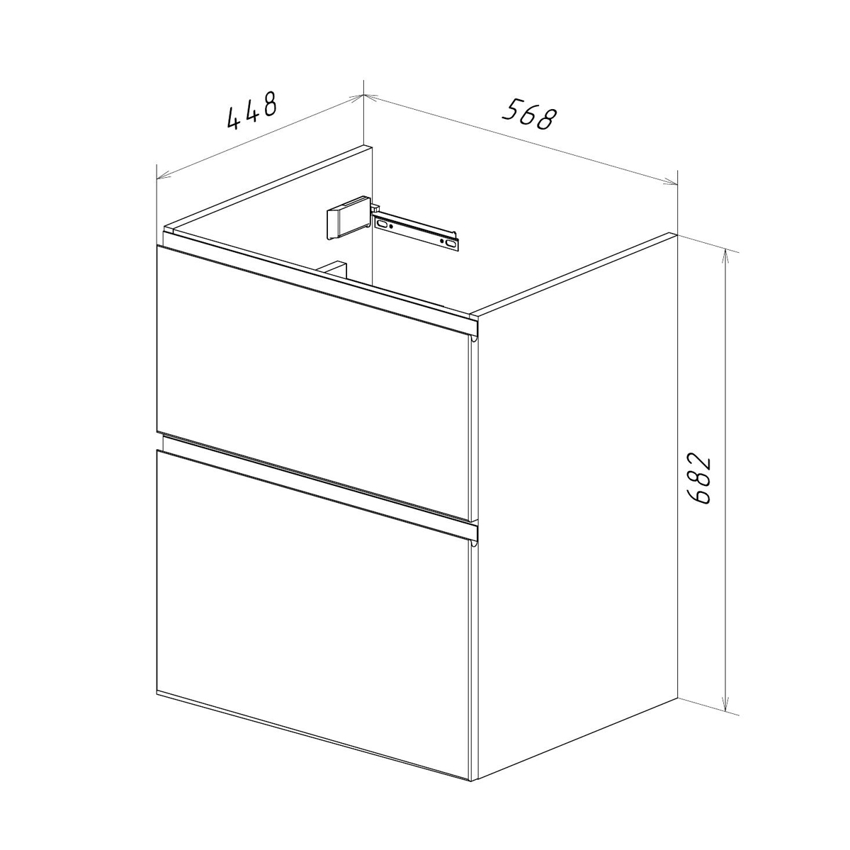 Тумба Lemark VEON 60см под 1 раковину, подвесная/напольная, 2 ящика, цвет корпуса, фасада: Белый глянец Тумба Lemark VEON 60см под 1 раковину, подвесная/напольная, 2 ящика, цвет корпуса, фасада: Белый глянец