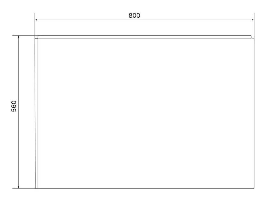Панель боковая FLAT 80 R Панель боковая FLAT 80 R