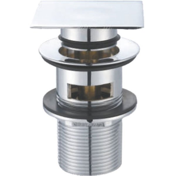 Донный клапан с системой Клик-клак с переливом, с квадратной крышкой BB-PCU-07-CRM Донный клапан с системой Клик-клак с переливом, с квадратной крышкой BB-PCU-07-CRM