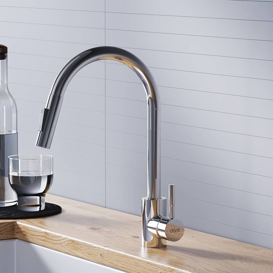 D3007500 Logic кухонный смеситель вытягивающимся изливом Logic, хром D3007500 Logic кухонный смеситель вытягивающимся изливом Logic, хром