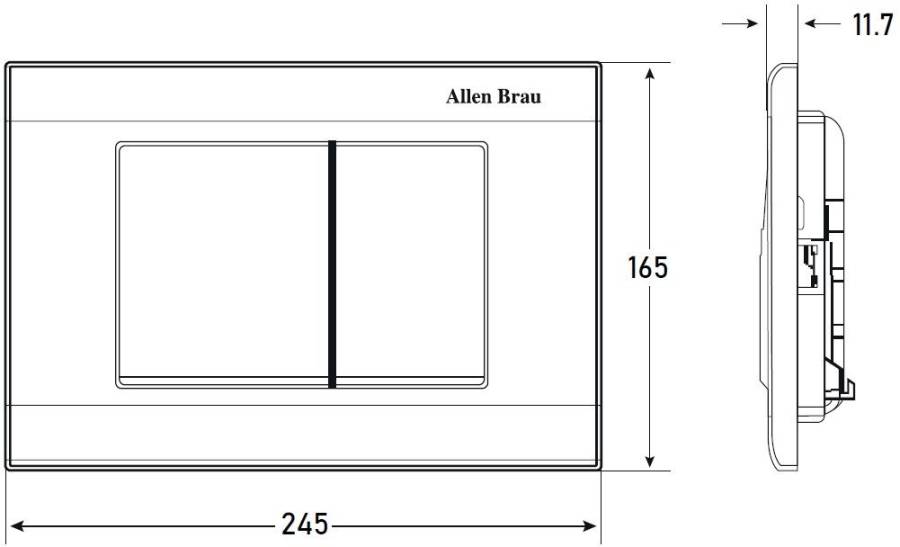 Клавиша смыва Allen Brau Liberty 9.20002.20 белый глянец Клавиша смыва Allen Brau Liberty 9.20002.20 белый глянец