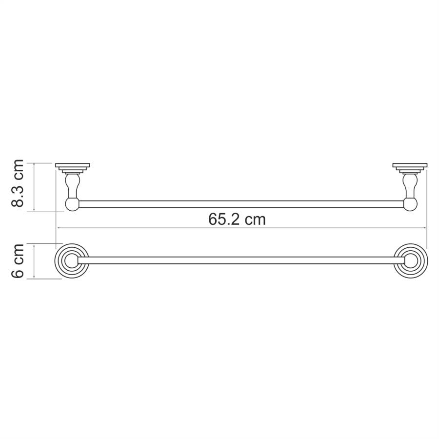 Ammer K-7030 Держатель полотенец одинарный Ammer K-7030 Держатель полотенец одинарный