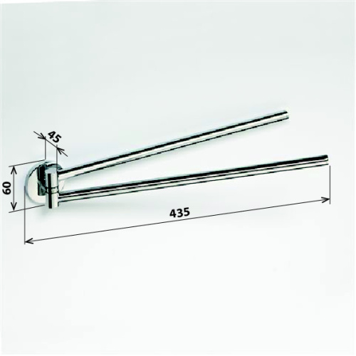 Полотенцедержатель двойной поворотный Полотенцедержатель двойной поворотный