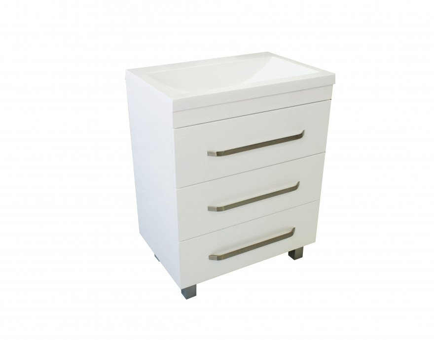 Тумба напольная под умывальник Monaсo 600х480 3 ящика (ШхГхВ) 598х476х860 Тумба напольная под умывальник Monaсo 600х480 3 ящика (ШхГхВ) 598х476х860