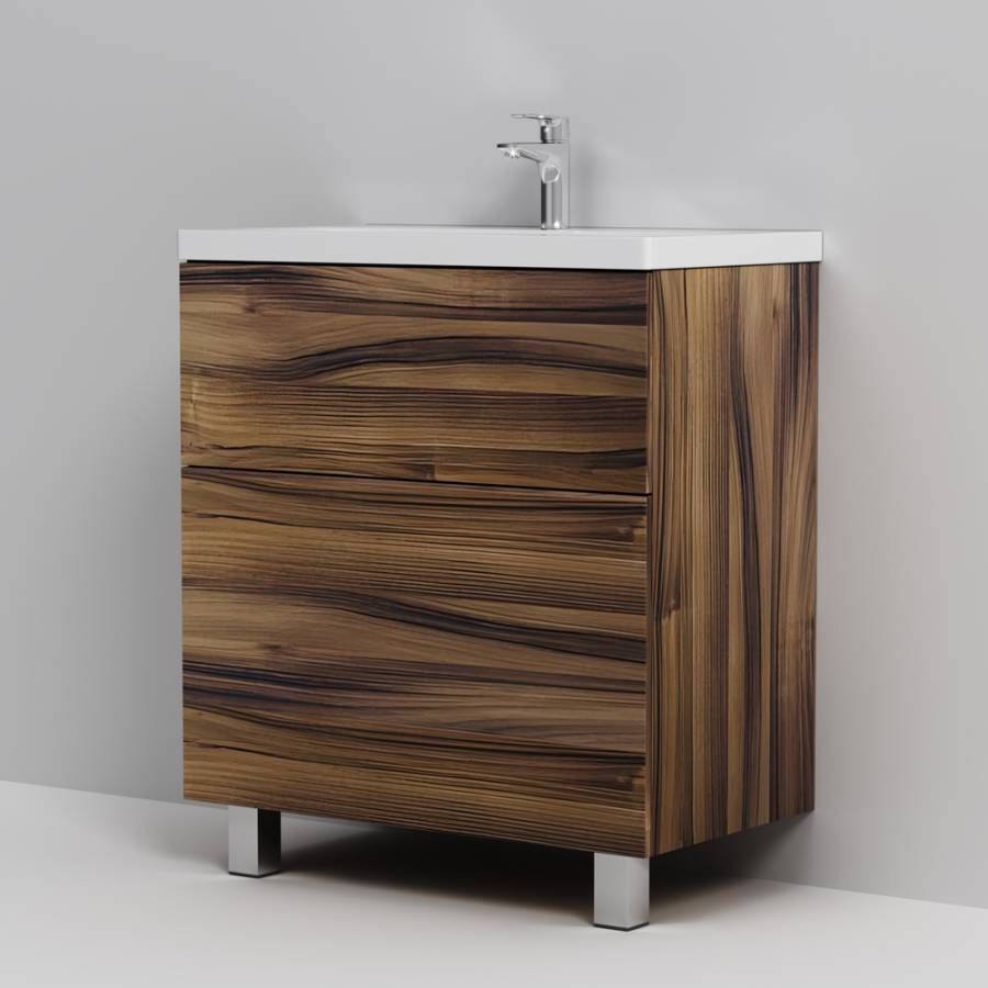 База под раковину, напольная, 75 см, 2 ящика, орех M90FSX0752HF База под раковину, напольная, 75 см, 2 ящика, орех M90FSX0752HF