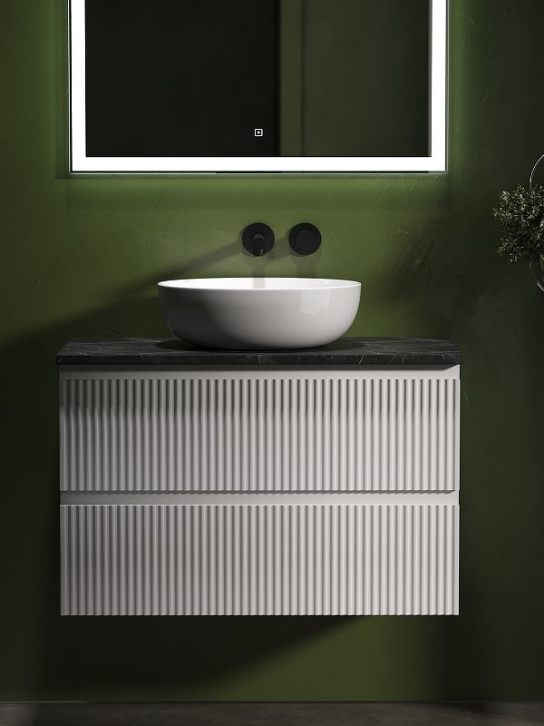 Тумба подвесная SANCOS Snob R 790х445х500, c двумя ящиками оснащенными доводчиками, Bianco, арт.SNR80W Тумба подвесная SANCOS Snob R 790х445х500, c двумя ящиками оснащенными доводчиками, Bianco, арт.SNR80W