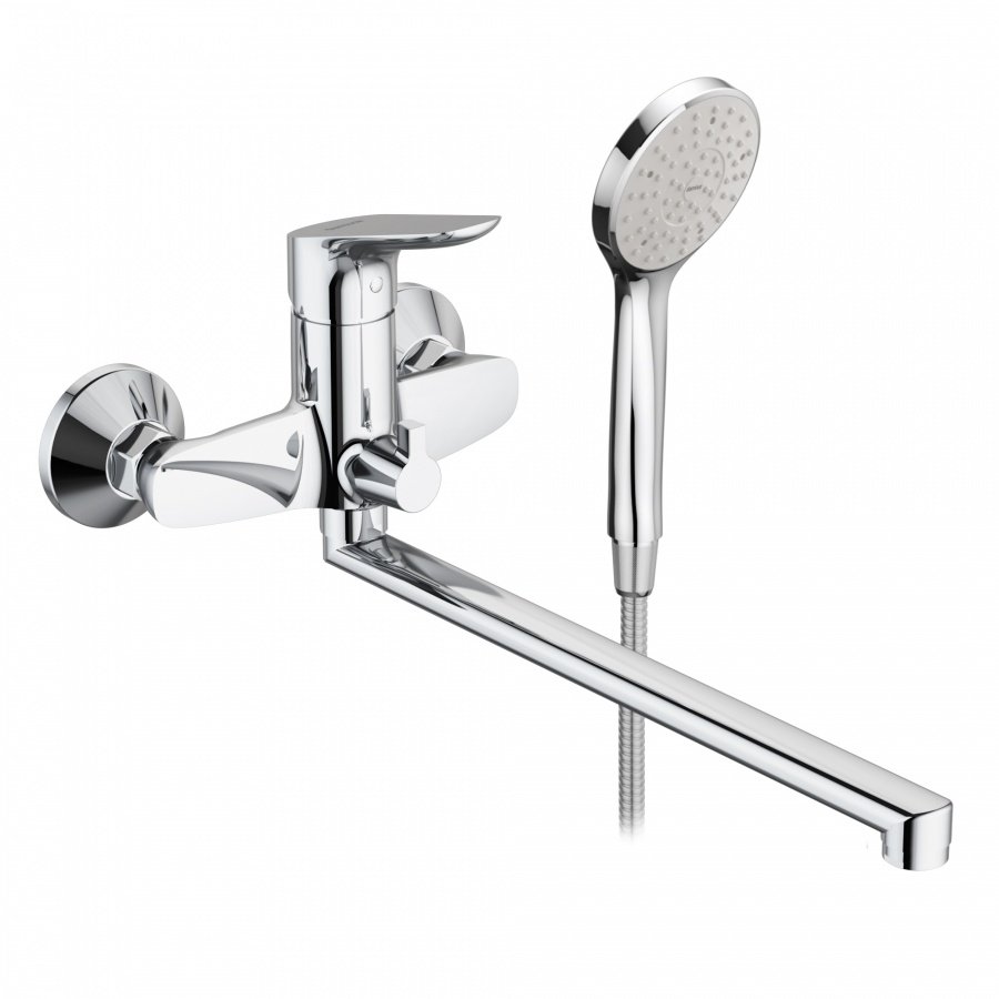 779500000 Origin Bit, Смеситель Для ванны/душа с универсальным изливом 350 мм, ручным душем, шт 779500000 Origin Bit, Смеситель Для ванны/душа с универсальным изливом 350 мм, ручным душем, шт