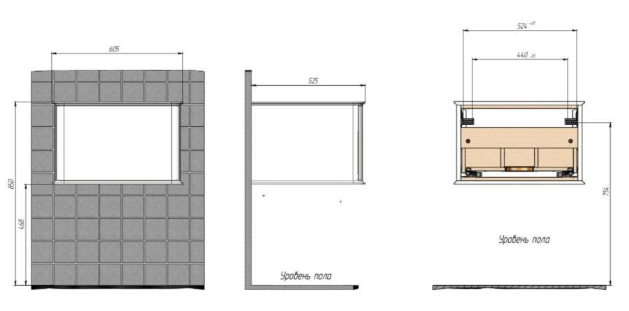 Тумба под раковину Creto Stella 60 см белый глянец, 16-CRE35/60 Тумба под раковину Creto Stella 60 см белый глянец, 16-CRE35/60