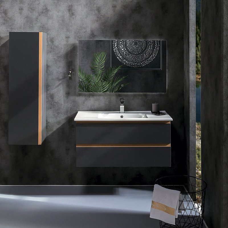 Тумба CAPOLDA 100 антрацит 849-100-A Boheme Тумба CAPOLDA 100 антрацит 849-100-A Boheme