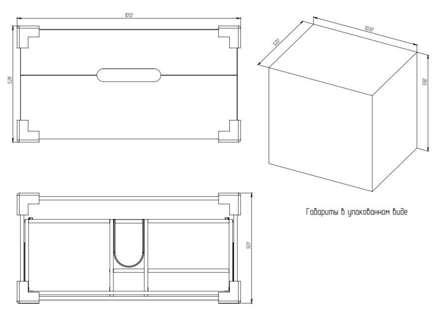 Тумба под раковину Creto Malibu Chocolate 100 Тумба под раковину Creto Malibu Chocolate 100