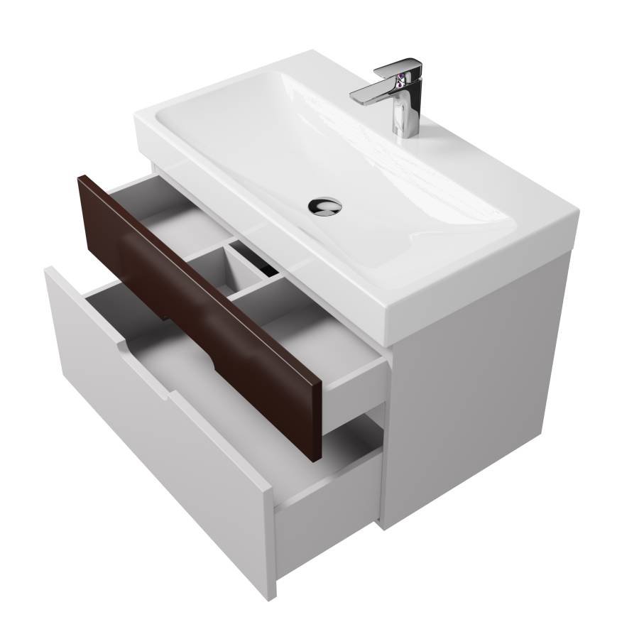 Тумба под раковину Creto Malibu Chocolate Soft 80 Тумба под раковину Creto Malibu Chocolate Soft 80