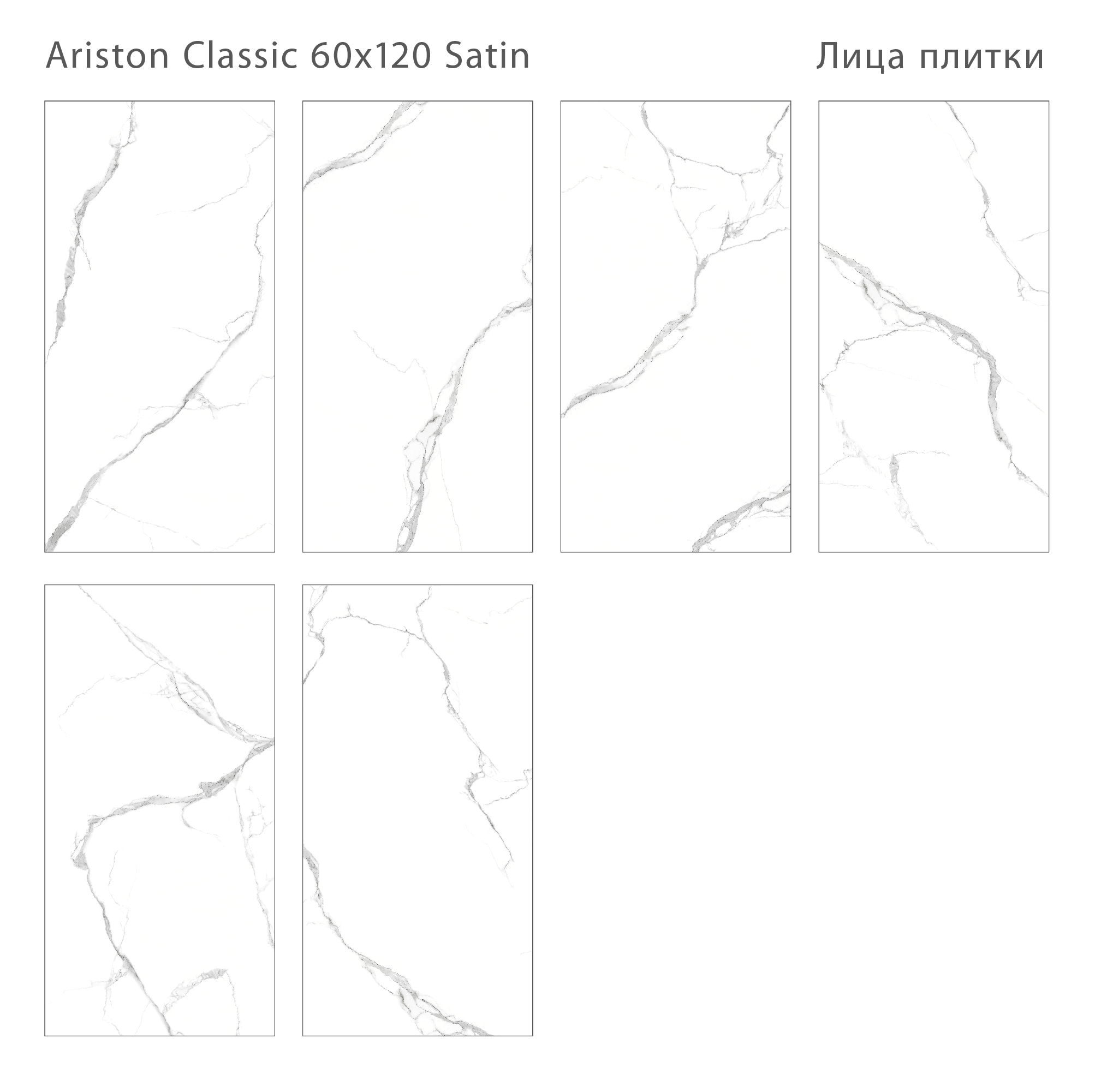 Плитка Ariston Classic Satin 60x120 (2 шт.в уп) Плитка Ariston Classic Satin 60x120 (2 шт.в уп)
