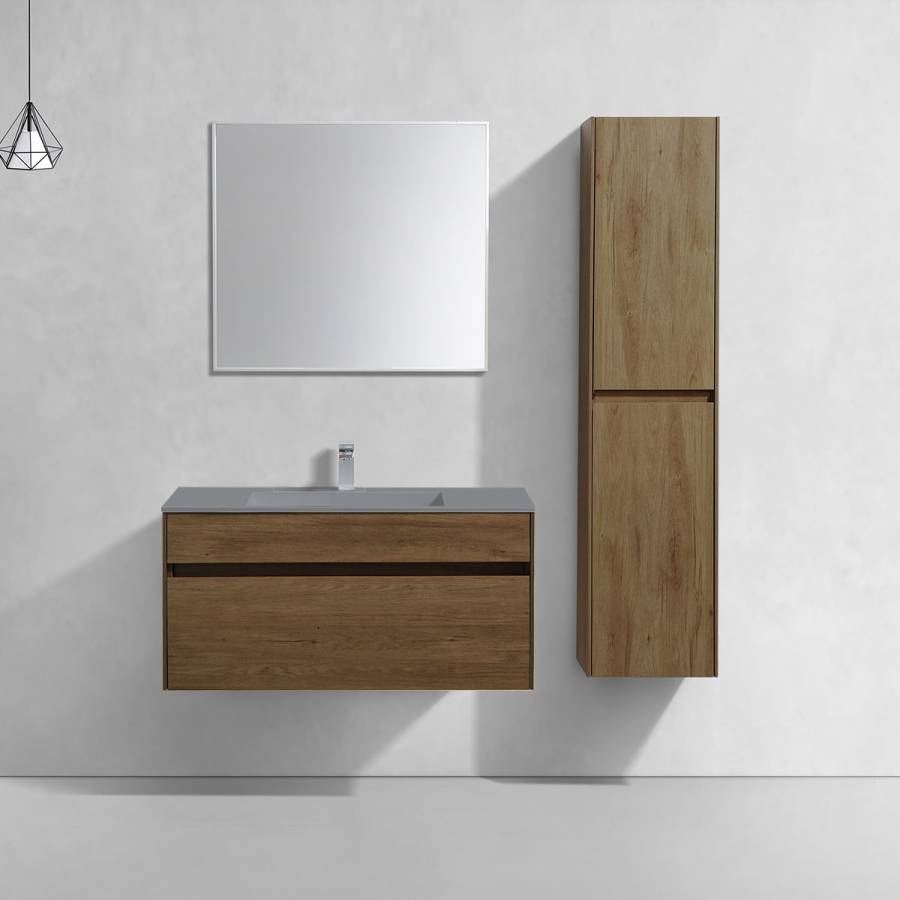 База под раковину Chiara 1000 подвесная, 1 выкатной ящик soft-close, T.Oak База под раковину Chiara 1000 подвесная, 1 выкатной ящик soft-close, T.Oak