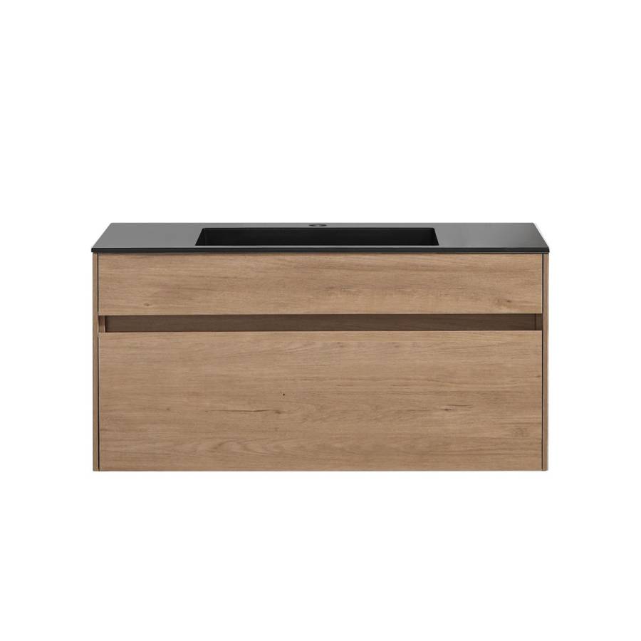 База под раковину Chiara 1000 подвесная, 1 выкатной ящик soft-close, N.Oak База под раковину Chiara 1000 подвесная, 1 выкатной ящик soft-close, N.Oak