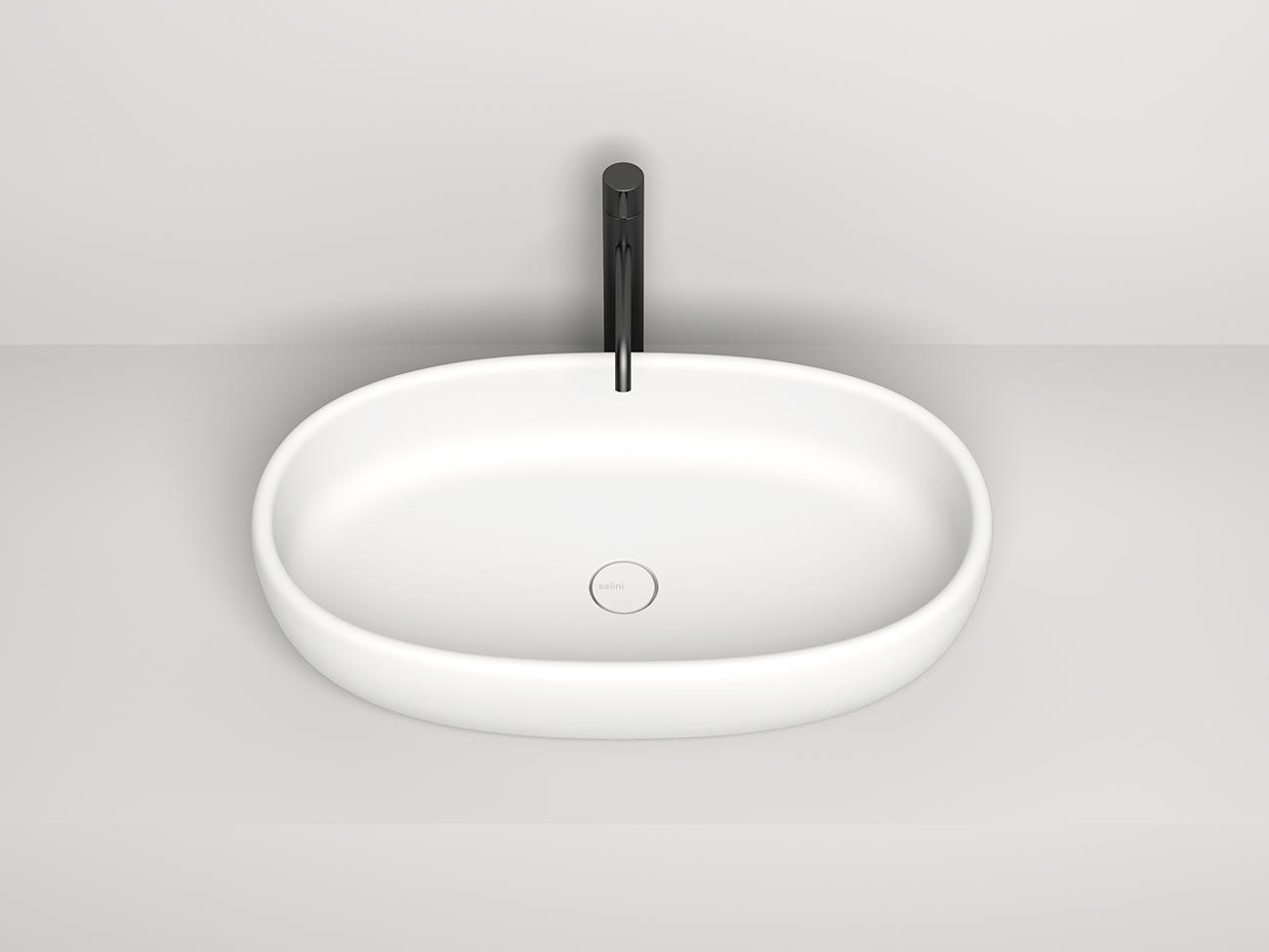 Раковина Salini S-Stone Luce 70 см 110721MRH, матовая Раковина Salini S-Stone Luce 70 см 110721MRH, матовая