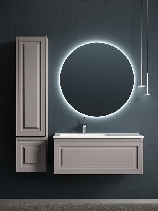 Тумба подвесная SANCOS Very 995х445х406, c одним  ящиком оснащенным доводчиками, левая , Doha Soft , арт.VR100LSM Тумба подвесная SANCOS Very 995х445х406, c одним  ящиком оснащенным доводчиками, левая , Doha Soft , арт.VR100LSM