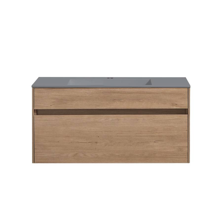 База под раковину Chiara 1000 подвесная, 1 выкатной ящик soft-close, N.Oak База под раковину Chiara 1000 подвесная, 1 выкатной ящик soft-close, N.Oak