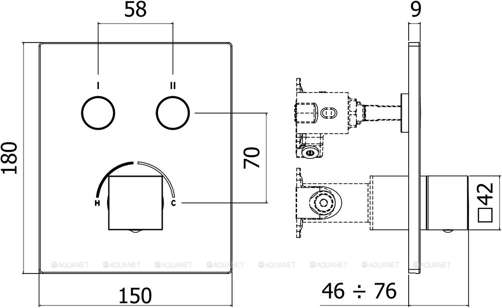 Смеситель для душа Paffoni Compact Box CPM518NO Смеситель для душа Paffoni Compact Box CPM518NO