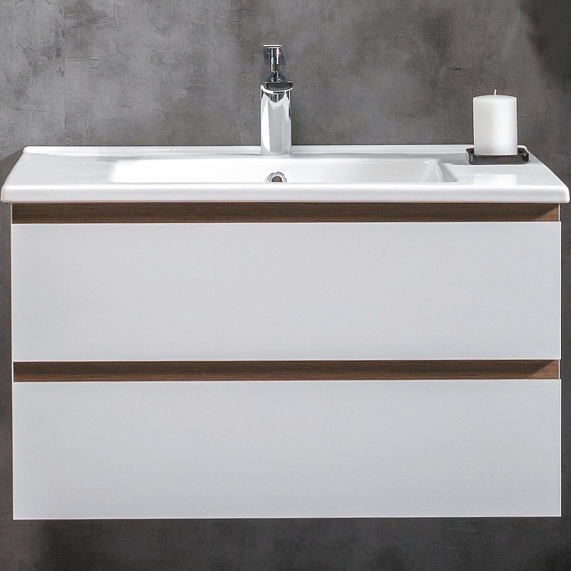 Тумба CAPOLDA 85 белая + ручка дерево 849-085-WW Boheme Тумба CAPOLDA 85 белая + ручка дерево 849-085-WW Boheme