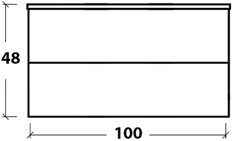 Тумба 100см*48 (52) WHITE 831-100-WH Boheme Тумба 100см*48 (52) WHITE 831-100-WH Boheme