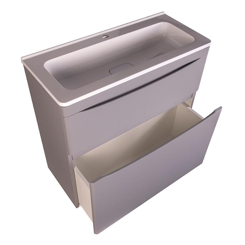 Тумба напольная Creto Oro 80 см 24-ST80-GR серый люкс Тумба напольная Creto Oro 80 см 24-ST80-GR серый люкс